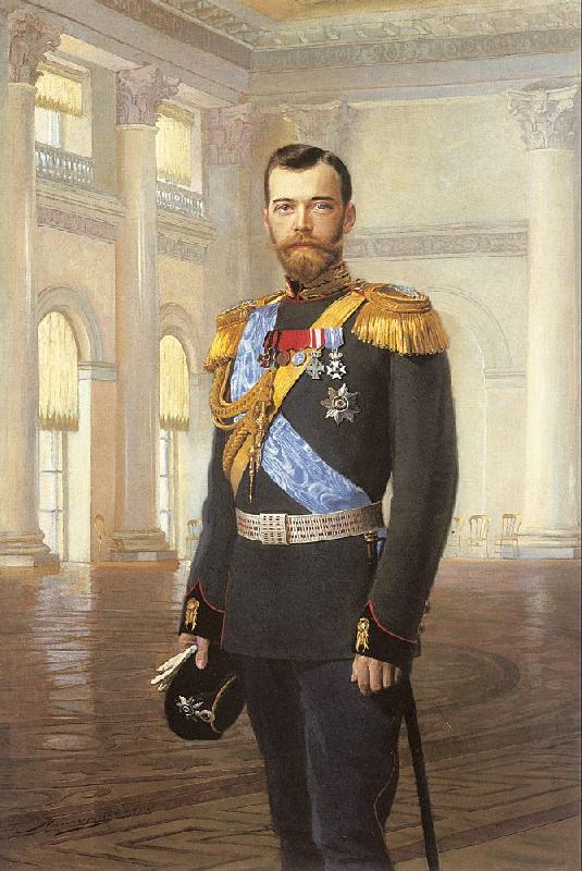 Lipgart, Earnest Emperor Nicholas II oil painting picture